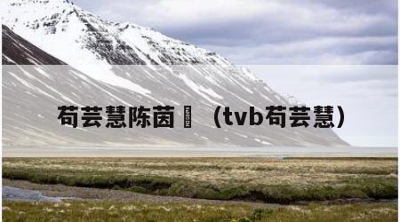 苟芸慧陈茵媺（tvb苟芸慧）