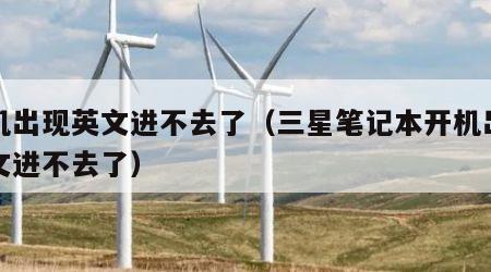 开机出现英文进不去了（三星笔记本开机出现英文进不去了）
