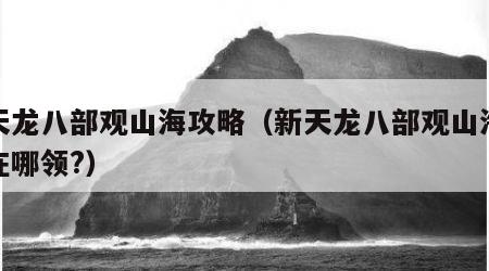 新天龙八部观山海攻略（新天龙八部观山海称号在哪领?）