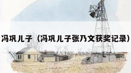 冯巩儿子（冯巩儿子张乃文获奖记录）