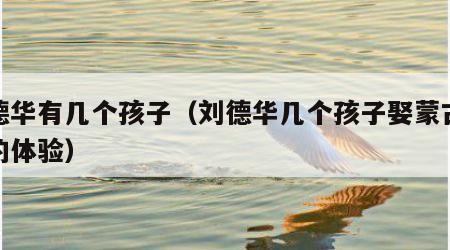 刘德华有几个孩子（刘德华几个孩子娶蒙古女人的体验）