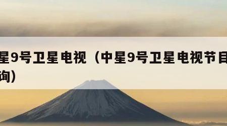 中星9号卫星电视（中星9号卫星电视节目表查询）