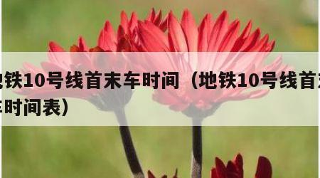 地铁10号线首末车时间（地铁10号线首末车时间表）