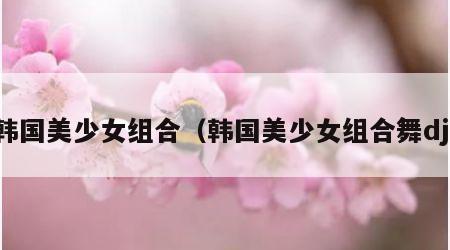 韩国美少女组合（韩国美少女组合舞dj）
