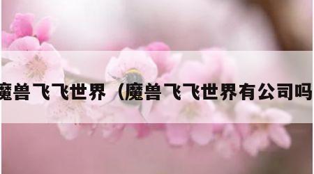 魔兽飞飞世界（魔兽飞飞世界有公司吗）