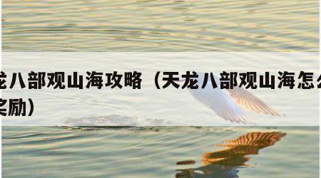 天龙八部观山海攻略（天龙八部观山海怎么勾选奖励）
