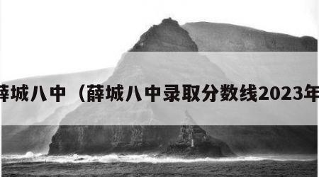 薛城八中（薛城八中录取分数线2023年）