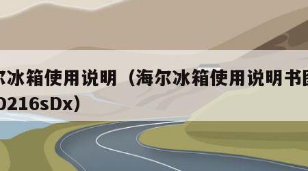 海尔冰箱使用说明（海尔冰箱使用说明书图解BCD216sDx）