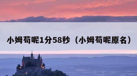 小姆苟呢1分58秒（小姆苟呢原名）