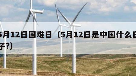 5月12日国难日（5月12日是中国什么日子?）