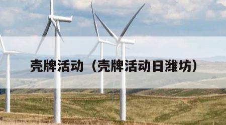 壳牌活动（壳牌活动日潍坊）
