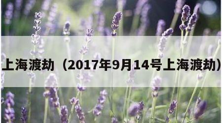 上海渡劫（2017年9月14号上海渡劫）