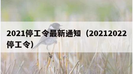 2021停工令最新通知（20212022停工令）