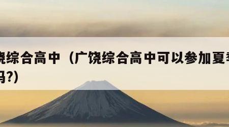 广饶综合高中（广饶综合高中可以参加夏季高考吗?）