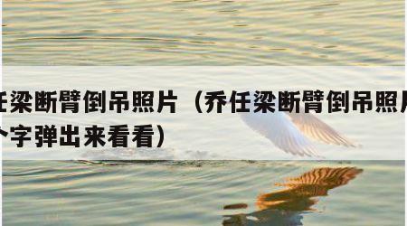 乔任梁断臂倒吊照片（乔任梁断臂倒吊照片这几个字弹出来看看）