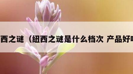 纽西之谜（纽西之谜是什么档次 产品好吗）