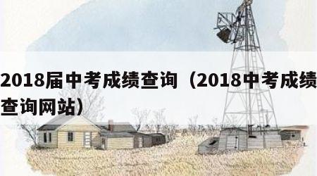 2018届中考成绩查询（2018中考成绩查询网站）
