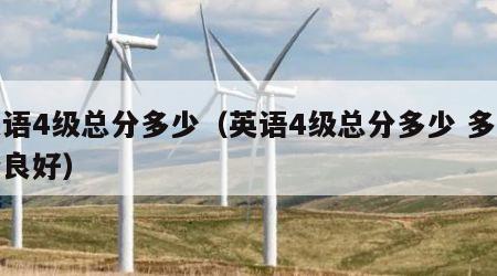 英语4级总分多少（英语4级总分多少 多少分良好）