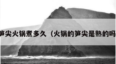 笋尖火锅煮多久（火锅的笋尖是熟的吗）