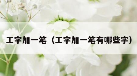 工字加一笔（工字加一笔有哪些字）
