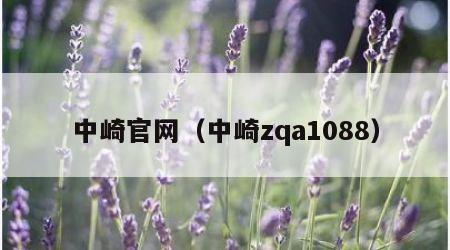 中崎官网（中崎zqa1088）