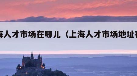 上海人才市场在哪儿（上海人才市场地址在哪）