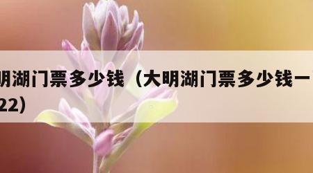 大明湖门票多少钱（大明湖门票多少钱一张?2022）