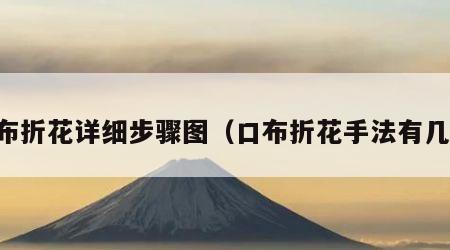 口布折花详细步骤图（口布折花手法有几种）