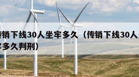 传销下线30人坐牢多久（传销下线30人坐牢多久判刑）