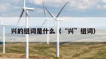 兴的组词是什么（“兴”组词）
