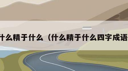 什么精于什么（什么精于什么四字成语）