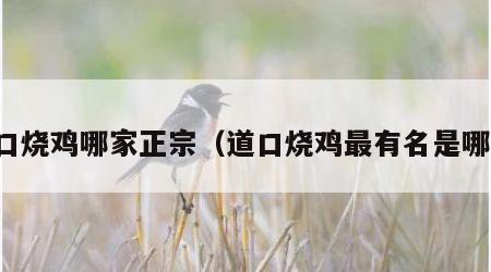 道口烧鸡哪家正宗（道口烧鸡最有名是哪家）