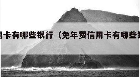 信用卡有哪些银行（免年费信用卡有哪些银行）