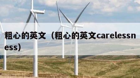 粗心的英文（粗心的英文carelessness）