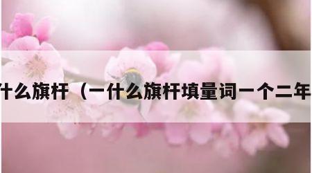 一什么旗杆（一什么旗杆填量词一个二年级）