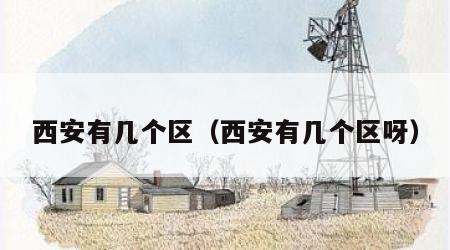 西安有几个区（西安有几个区呀）