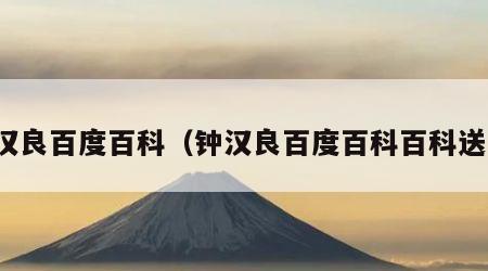 钟汉良百度百科（钟汉良百度百科百科送花）