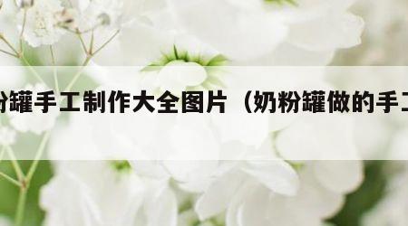 奶粉罐手工制作大全图片（奶粉罐做的手工作品）