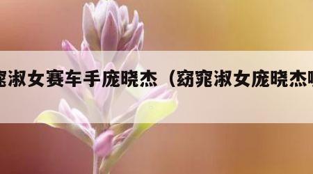 窈窕淑女赛车手庞晓杰（窈窕淑女庞晓杰哪一期）