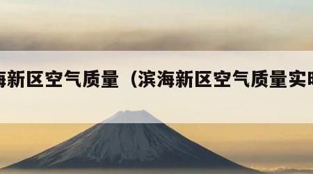 滨海新区空气质量（滨海新区空气质量实时查询）