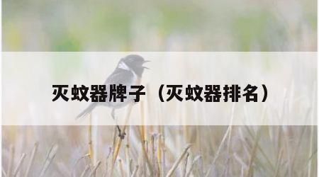 灭蚊器牌子（灭蚊器排名）
