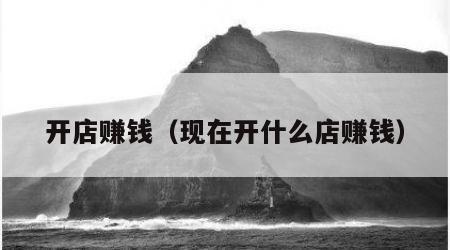 开店赚钱（现在开什么店赚钱）