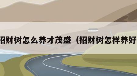招财树怎么养才茂盛（招财树怎样养好）