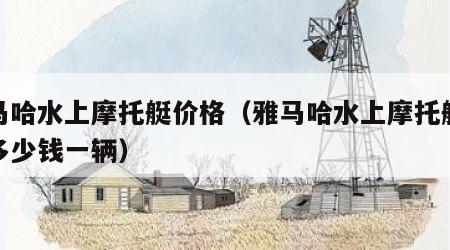 雅马哈水上摩托艇价格（雅马哈水上摩托艇大概多少钱一辆）