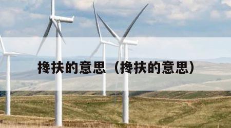 搀扶的意思（搀扶的意思）
