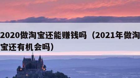 2020做淘宝还能赚钱吗（2021年做淘宝还有机会吗）
