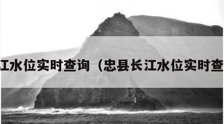 长江水位实时查询（忠县长江水位实时查询）