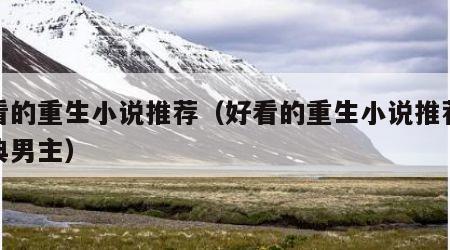 好看的重生小说推荐（好看的重生小说推荐超经典男主）