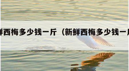 新鲜西梅多少钱一斤（新鲜西梅多少钱一斤国产）