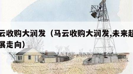 马云收购大润发（马云收购大润发,未来超市发展走向）